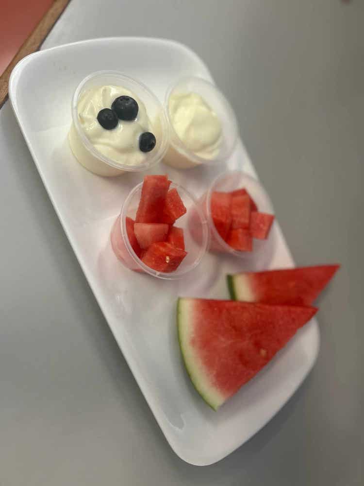 Image of fruit and yogurt